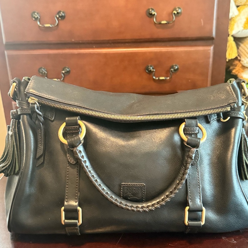 Black Leather Handbag
